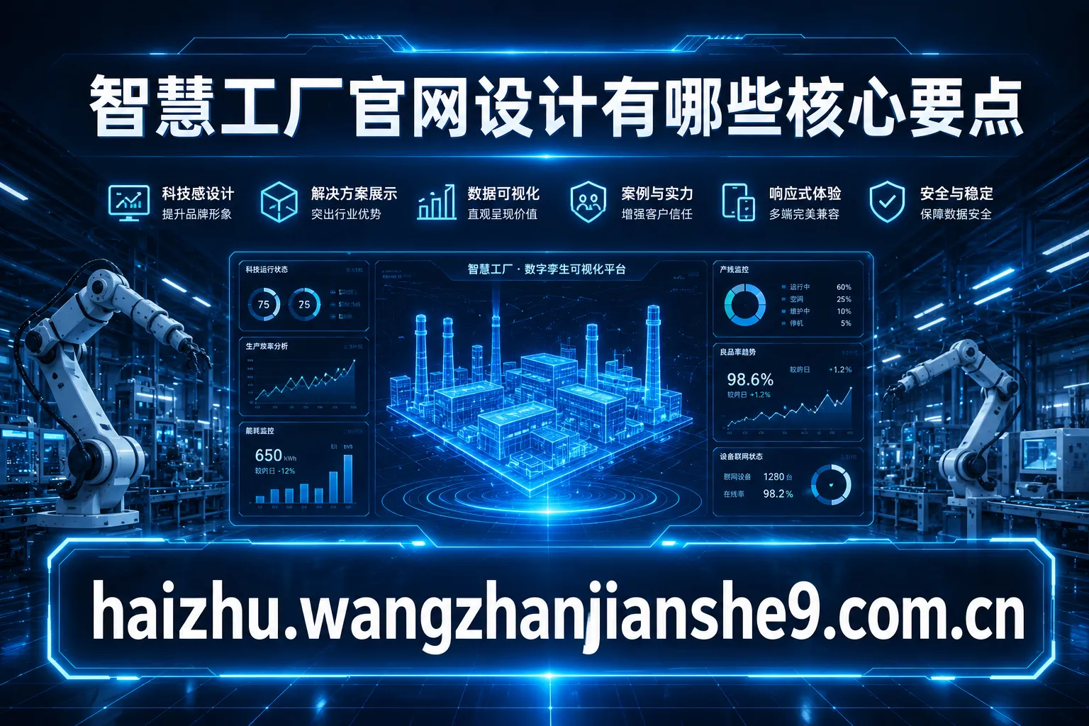 智慧工厂官网设计有哪些核心要点？广州网站建设团队深度解析
